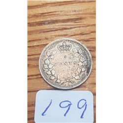 1894 Canada 5 cent piece