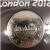 Image 2 : London 2012 Olympic Uncirculated Â£5 Coin.