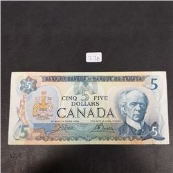 Bank of Canada $5 bill 1979