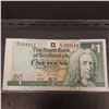 Image 1 : 1990 Royal Bank of Scotland one pound note  Lord Iilay