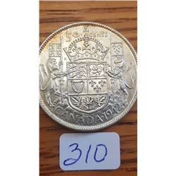 1942 Canada 50 cent piece