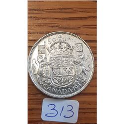 1945 Canada 50 cent piece