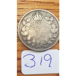1935 Canada 10 cent piece