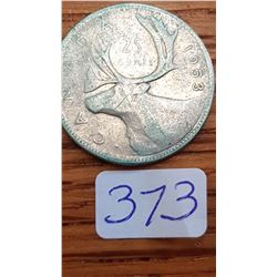 1953 Canada 25 cent piece