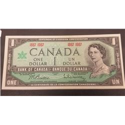 1867-1967 Canada One Dollar Bill