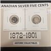Image 1 : Silver 5c 1872 and 1901