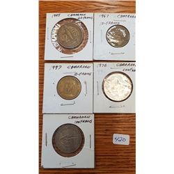 5 coins Camoroun