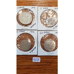 4 coins from Nigeria