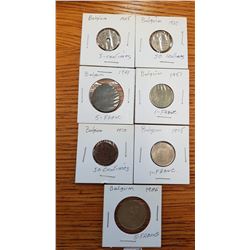 7 coins from Belgium