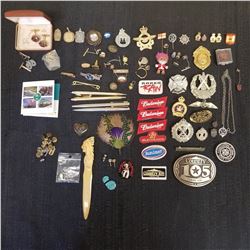 Large Lot of Pieces. From CRAF pins and badges Fire fighting badges, Royal Canadian Air Force