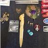 Image 3 : Large Lot of Pieces. From CRAF pins and badges Fire fighting badges, Royal Canadian Air Force