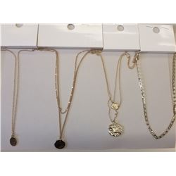 4 Pieces of Forever 21 Fashion Jewelry Necklace, Double Cherry Pendent