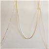 Image 2 : 4 Pieces of Forever 21 Fashion Jewelry. 4 simplistic chains, one with wish bone pendent