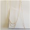 Image 3 : 4 Pieces of Forever 21 Fashion Jewelry. 4 simplistic chains, one with wish bone pendent