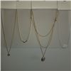 Image 1 : 4 Pieces of Forever 21 Fashion Jewelry, 4 Chains 2 with Pendents