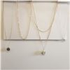 Image 1 : 4 Pieces of Forever 21 Fashion Jewelry. 4 Chains, Three With Pendents
