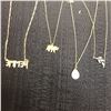 Image 2 : 4 Pieces of Forever 21 Fashion Jewelry Four Necklace's each with Pendent