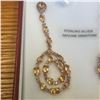 Image 2 : Sterling Silver Genuine Citrine & CZ Drop Earings, 5.9cts