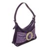 Image 2 : Lancaster Purple Leather Small Shoulder Bag
