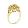 Image 4 : 1.00 ctw Diamond Waterfall Cluster Ring - 14KT Yellow Gold