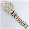 Image 7 : Rolex Ladies 2 Tone 14K Silver Diamond & Ruby Datejust Wristwatch