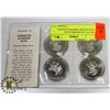 Image 1 : SET OF 4 KLONDIKE DAYS COLLECTOR TOKENS IN SLEEVE