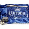 Image 1 : BLUE NEON LIGHTED "CORONA EXTRA" SIGN