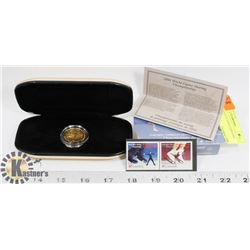2001 24K GOLD PLATED COIN AND STAMP SET