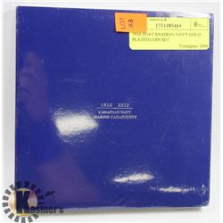 1910 2010 CANADIAN NAVY GOLD PLATED COIN SET