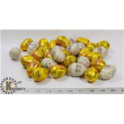 BAG OF ASSORTED CHOCOLATE EGGS.