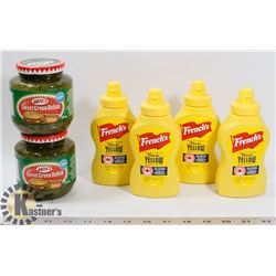 BAG WITH MUSTARD AND RELISH.