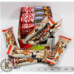 LOT OF KITKAT & TURTLES CHOCOLATE.
