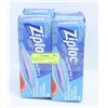Image 1 : 4 BOXES OF 19 ZIPLOC MEDIUM FREEZER BAGS.