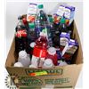Image 1 : BOX OF ASSORTED DRINKS.