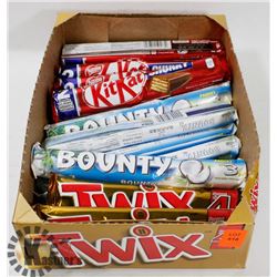 BOX OF MIXED DOUBLE CHOCOLATE BARS