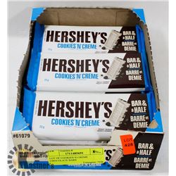 LOT OF COOKIES N CREME CHOCOLATE BARS