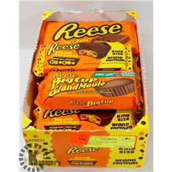 BOX OF REESE BIG CUPS CHOCOLATE.