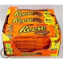 BOX OF REESE CHOCOLATE BARS.
