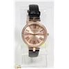 Image 3 : NEW MICHAEL KORS ROSE GOLD LEATHER STRAP WATCH
