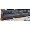 Image 1 : CHARCOAL FABRIC SOFA  77" AND LOVESEAT 54.5"