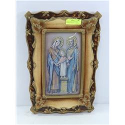 VINTAGE LIGHT-UP RELIGIOUS FRAMED PICTURE OF