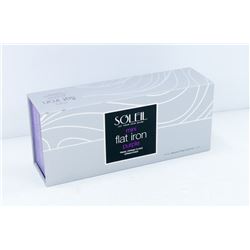 SOLIEL MINI PURPLE FLAT IRON WITH CERAMIC PLATES