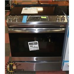 GE STAINLESS STEEL SLIDE IN FRONT CONTROL