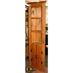 ESTATE SOLID RUSTIC PINE CORNER SHELF
