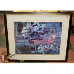 LARGE FRAMED PICTURE, 37 X 31