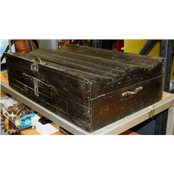 UNUSUAL HANDCRAFTED CURVED TOP TRUNK