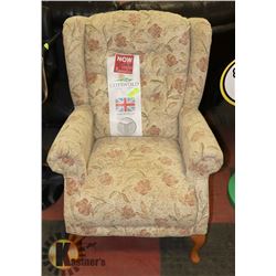 CLOTH ARM CHAIR, 29" WIDE