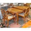 Image 1 : VINTAGE TABLE W/4CHAIRS AND 2 LEAFS