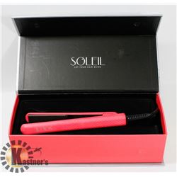SOLEIL MINI PINK FLAT IRON WITH CERAMIC PLATES