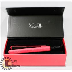 SOLEIL MINI PINK FLAT IRON WITH CERAMIC PLATES